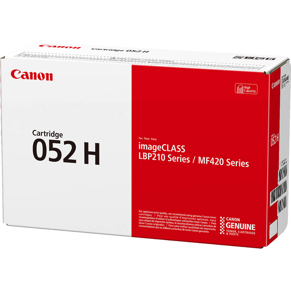 Image for CANON CART052 TONER CARTRIDGE HIGH YIELD BLACK from Memo Office and Art