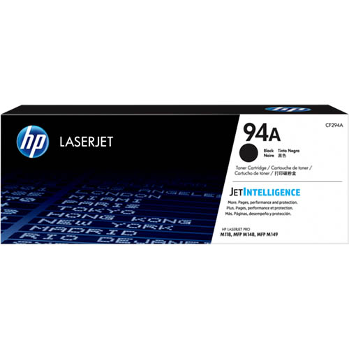 Image for HP CF294A 94A TONER CARTRIDGE BLACK from Mitronics Corporation