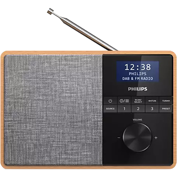 Image for PHILIPS DAB/FM PORTABLE RADIO WOODEN from Mitronics Corporation