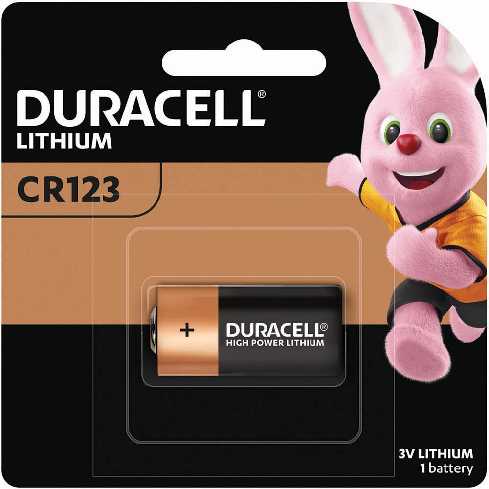 Image for DURACELL CR123 COPPERTOP LITHIUM 3V BATTERY from Prime Office Supplies