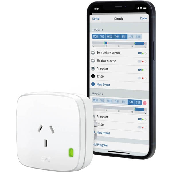 Image for EVE ENERGY SMART PLUG AND POWER METER WITH THREAD from Mitronics Corporation