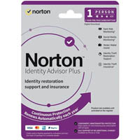 norton identity advisor plus software 1 year