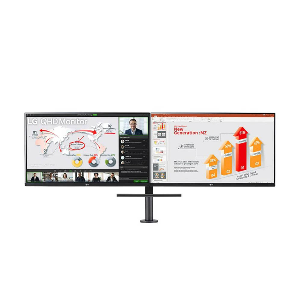 Image for LG QHD IPS MONITOR 27INCHES BLACK from Memo Office and Art