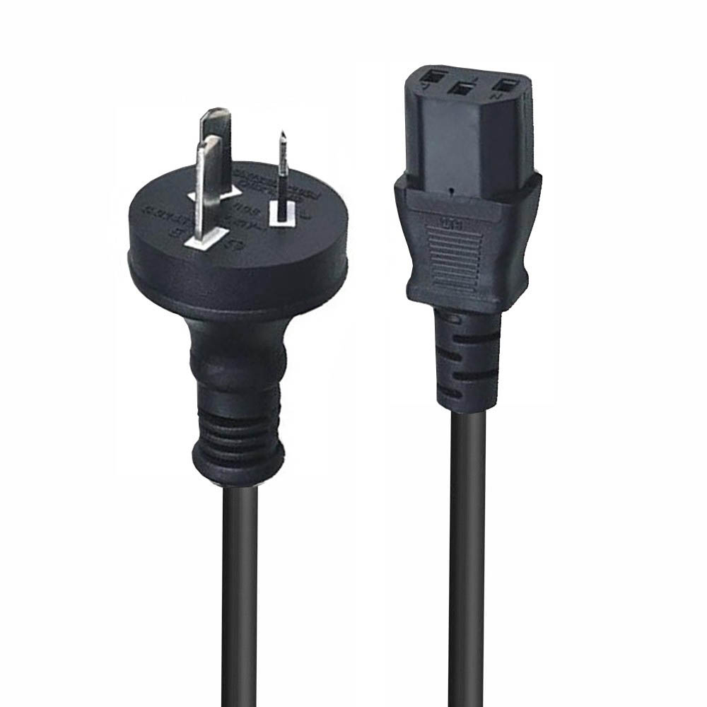 Image for LINDY 30933 POWER CABLE 3 PIN PLUG TO IEC-C13 SOCKET 2M BLACK from That Office Place PICTON