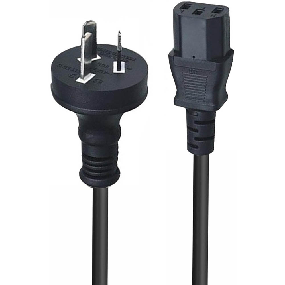 Image for LINDY 30935 UPS POWER CABLE IEC C13 PLUG TO 3-PIN SOCKET 10A 5M BLACK from Olympia Office Products