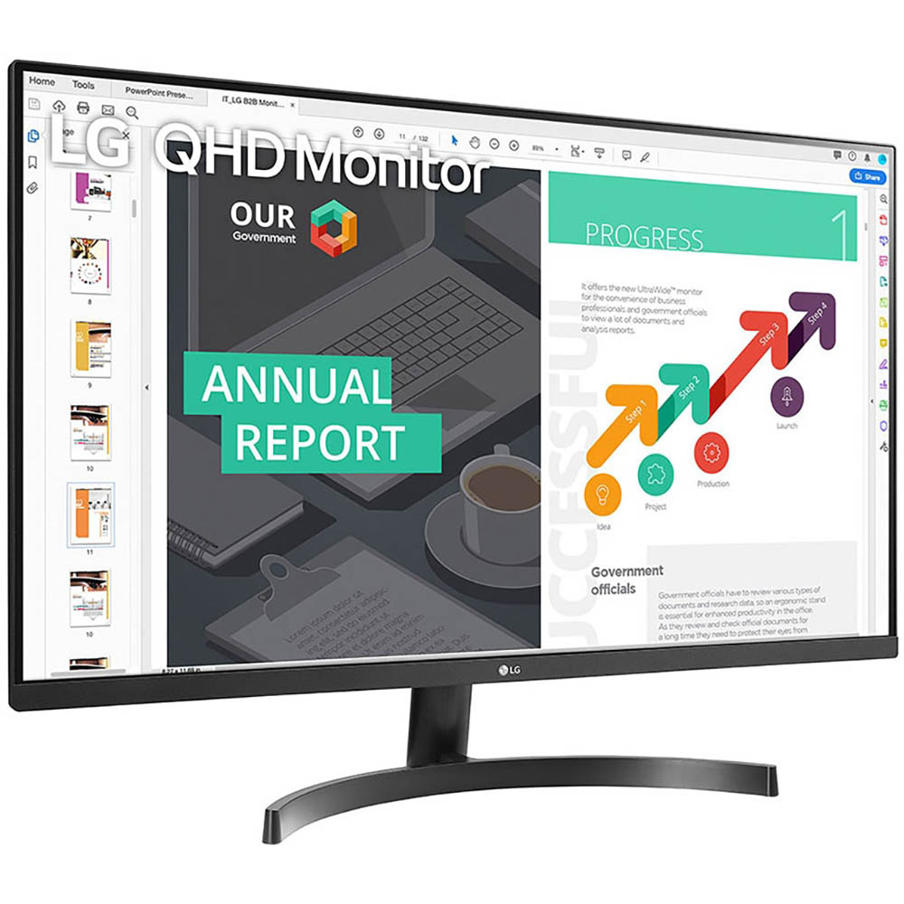 Image for LG 30QN600-B QHD IPS AMD FREESYNC HDR10 MONITOR 32 INCH BLACK from Memo Office and Art