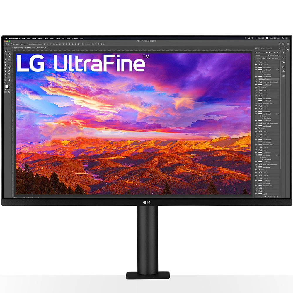 Image for LG 32UN88A ULTRAFINE UHD 4K ERGO IPS USB-C HDR10 MONITOR 32 INCH BLACK from Office Heaven