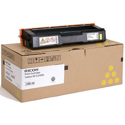 Image for RICOH 406486 TONER CARTRIDGE YELLOW from Clipboard Stationers & Art Supplies