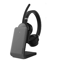 lenovo go wireless headset anc with charging stand black