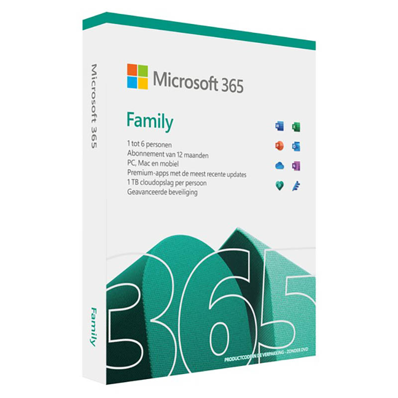 Image for MICROSOFT 365 FAMILY 1 YEAR SUBSCRIPTION from Challenge Office Supplies