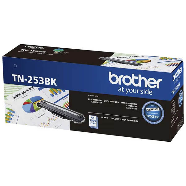 Image for BROTHER TN253 TONER CARTRIDGE BLACK from BusinessWorld Computer & Stationery Warehouse