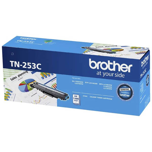 Image for BROTHER TN253 TONER CARTRIDGE CYAN from Mitronics Corporation