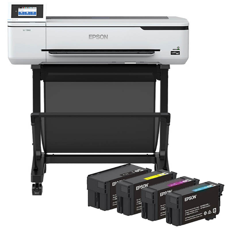Image for EPSON SURECOLOR T3160 LARGE FORMAT PRINTER AND E40U INK CARTRIDGE COMBO from Challenge Office Supplies