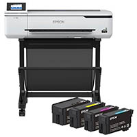 epson surecolor t3160 large format printer and e40u ink cartridge combo