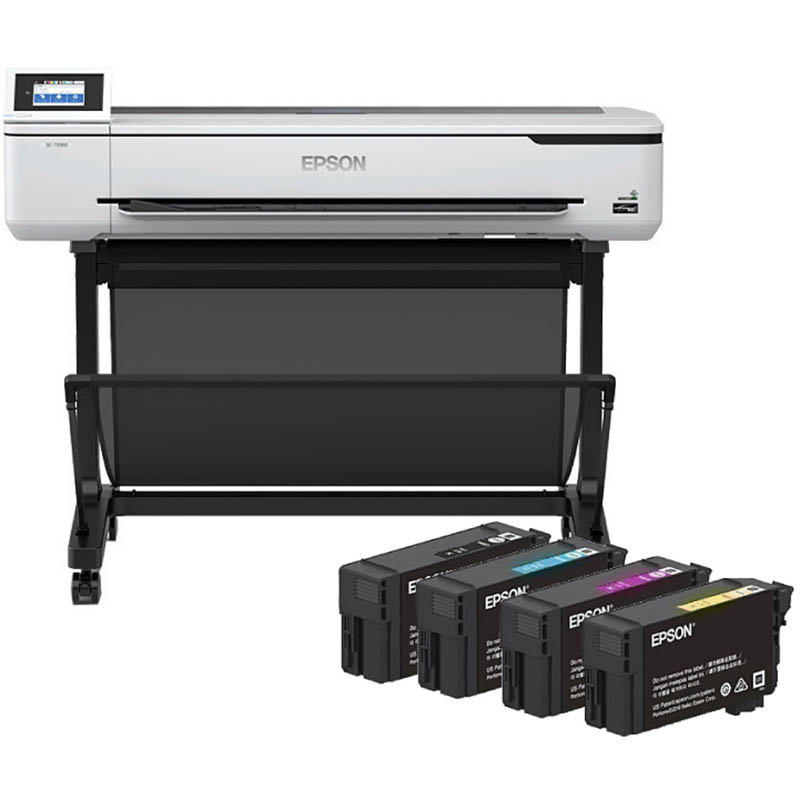 Image for EPSON SURECOLOR T5160 LARGE FORMAT PRINTER AND E40S INK CARTRIDGE COMBO from Challenge Office Supplies