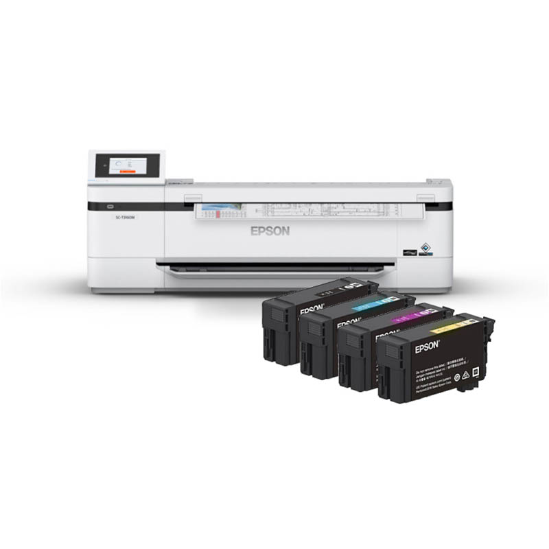Image for EPSON SURECOLOR T3160M LARGE FORMAT PRINTER AND E40S INK CARTRIDGE COMBO from BusinessWorld Computer & Stationery Warehouse