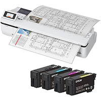 epson surecolor t5160m large format printer and e40s ink cartridge combo