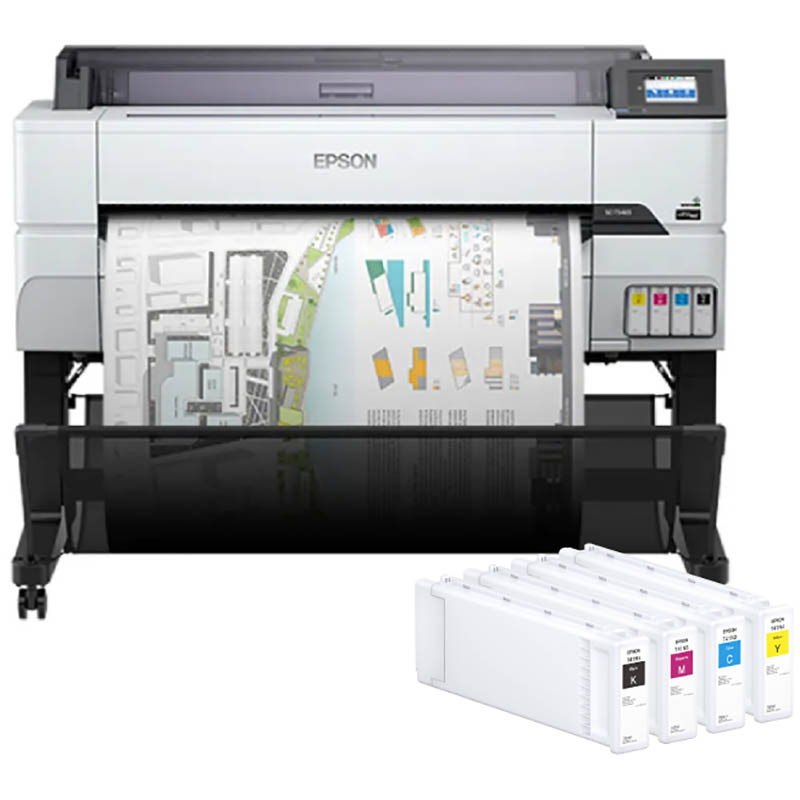 Image for EPSON SURECOLOR T5465 LARGE FORMAT PRINTER AND E41L INK CARTRIDGE COMBO from BusinessWorld Computer & Stationery Warehouse