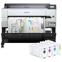 epson surecolor t5465 large format printer and e41m ink cartridge combo