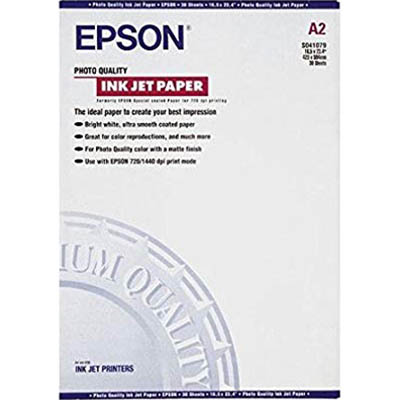 Image for EPSON S041079 GLOSSY PHOTO PAPER 102GSM A2 WHITE PACK 30 from BusinessWorld Computer & Stationery Warehouse