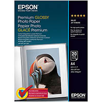 epson s041287 premium glossy photo paper a4 white pack 20