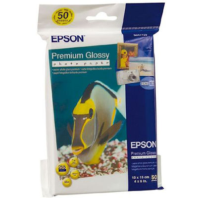 Image for EPSON S041729 PREMIUM GLOSSY PHOTO PAPER 152 X 102MM WHITE PACK 50 from Clipboard Stationers & Art Supplies