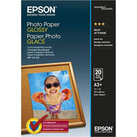 epson s042535 glossy photo paper 200gsm a3+ white pack 20