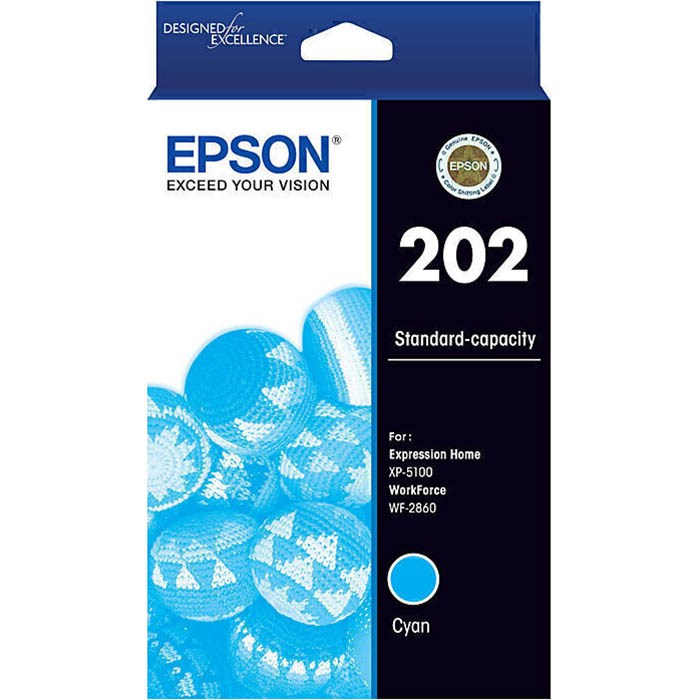 Image for EPSON 202 INK CARTRIDGE CYAN from Australian Stationery Supplies