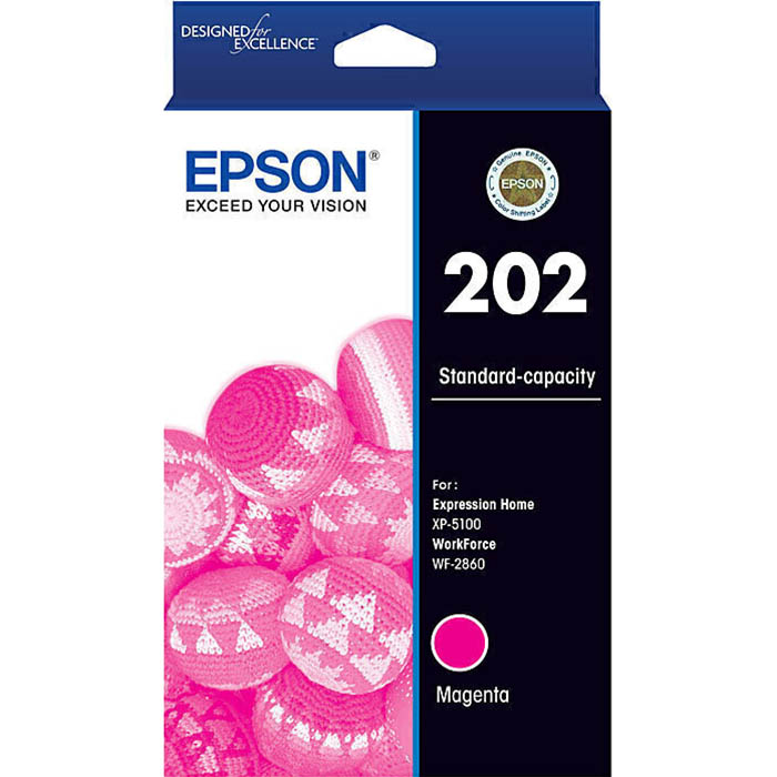 Image for EPSON 202 INK CARTRIDGE MAGENTA from Australian Stationery Supplies