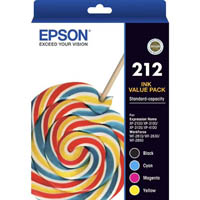 epson 212 ink cartridge value pack black/cyan/magenta/yellow