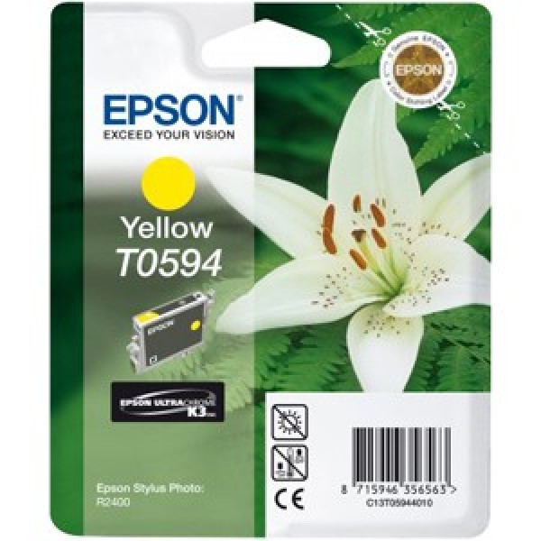 Image for EPSON T0594 INK CARTRIDGE YELLOW from Office Heaven