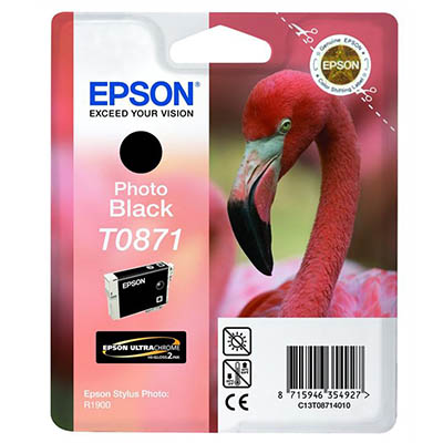 Image for EPSON T0871 INK CARTRIDGE PHOTO BLACK from Office Heaven