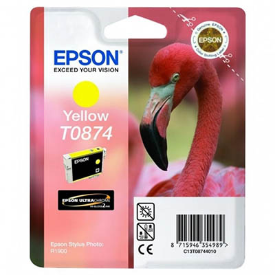 Image for EPSON T0874 INK CARTRIDGE YELLOW from Mercury Business Supplies