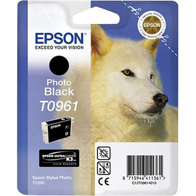 Image for EPSON T0961 INK CARTRIDGE PHOTO BLACK from Office Heaven