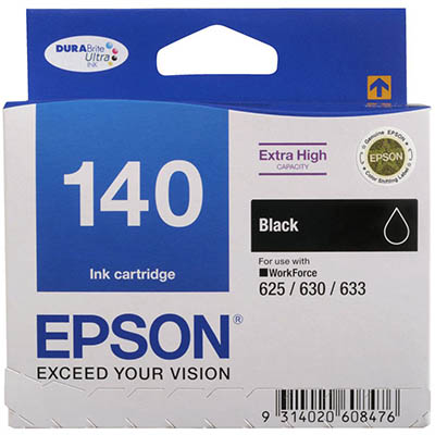 Image for EPSON T1401 140 INK CARTRIDGE HIGH YIELD BLACK from Mercury Business Supplies