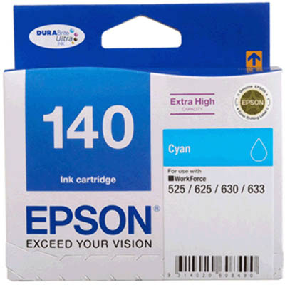Image for EPSON T1402 140 INK CARTRIDGE HIGH YIELD CYAN from Office Heaven