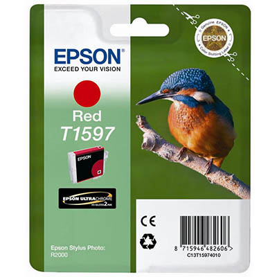Image for EPSON T1597 INK CARTRIDGE RED from Office Heaven