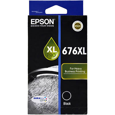 Image for EPSON 676XL INK CARTRIDGE HIGH YIELD BLACK from Mitronics Corporation