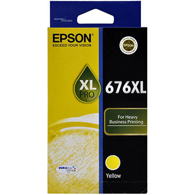 Image for EPSON 676XL INK CARTRIDGE HIGH YIELD YELLOW from Office Heaven