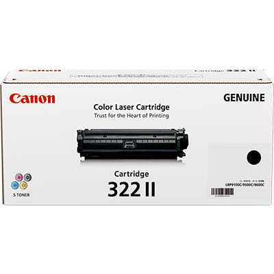 Image for CANON CART322 TONER CARTRIDGE HIGH YIELD BLACK from Pinnacle Office Supplies