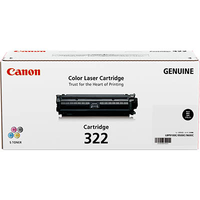 Image for CANON CART322 TONER CARTRIDGE BLACK from BusinessWorld Computer & Stationery Warehouse