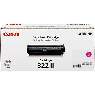 Image for CANON CART322 TONER CARTRIDGE HIGH YIELD MAGENTA from BusinessWorld Computer & Stationery Warehouse
