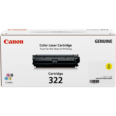 Image for CANON CART322 TONER CARTRIDGE YELLOW from Office Heaven