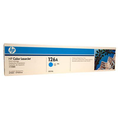 Image for HP CE311A 126A TONER CARTRIDGE CYAN from Mitronics Corporation
