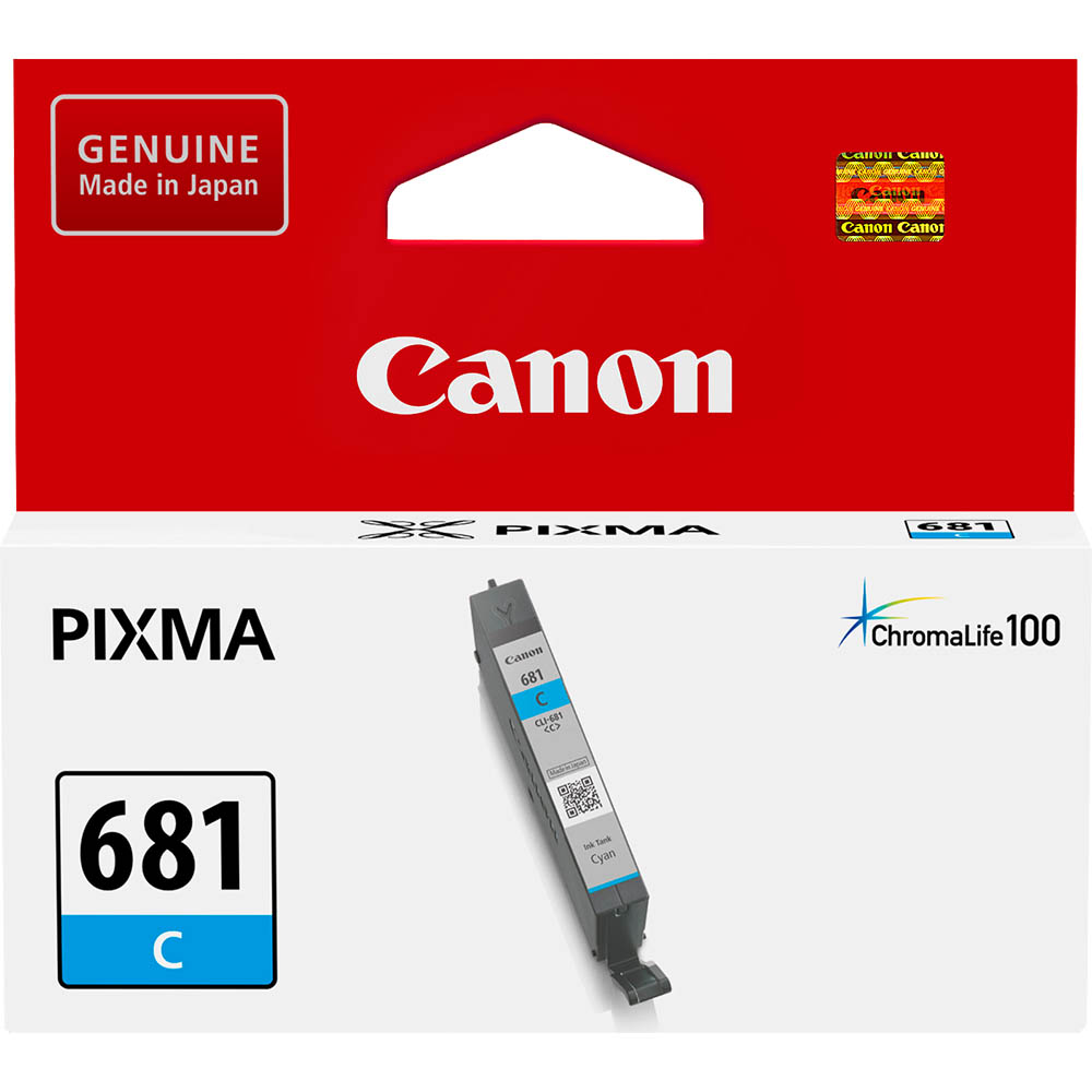 Image for CANON CLI681 INK CARTRIDGE CYAN from Memo Office and Art