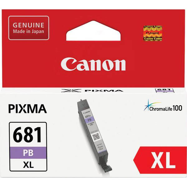 Image for CANON CLI681XLPB INK CARTRIDGE HIGH YIELD PHOTO BLUE from Mitronics Corporation