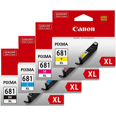 Image for CANON CLI681XL INK CARTRIDGE HIGH YIELD VALUE PACK from Mitronics Corporation