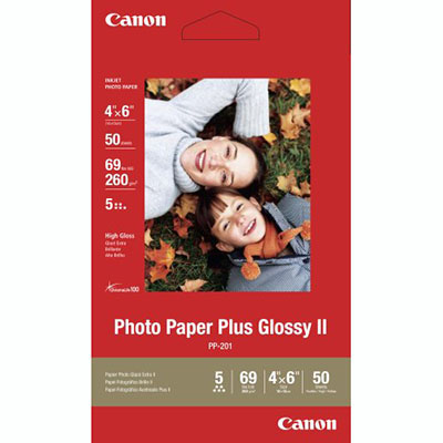 Image for CANON PP-301 GLOSSY PHOTO PAPER 265GSM 4 X 6 INCH WHITE PACK 50 from Clipboard Stationers & Art Supplies
