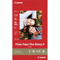 canon pp-301 glossy photo paper 265gsm 4 x 6 inch white pack 50