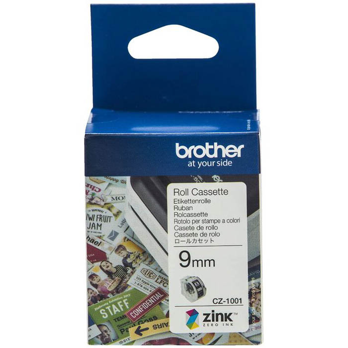 Image for BROTHER CZ1001 LABEL ROLL 9MM X 5M WHITE from Challenge Office Supplies